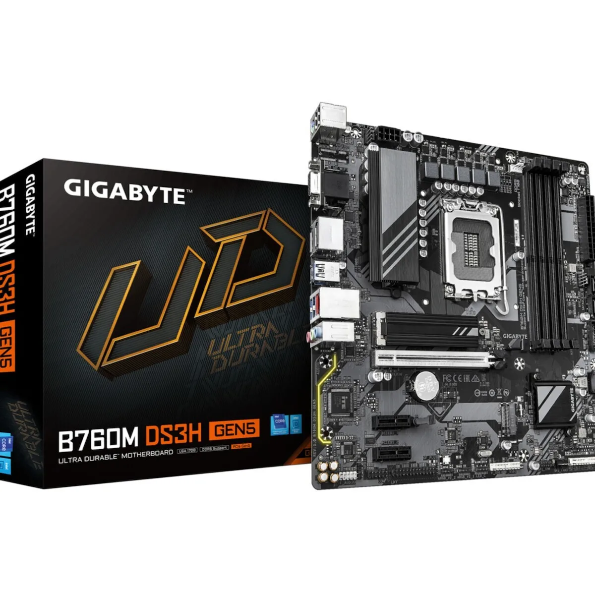 20250819131635_gigabyte_b760m_ds3h_gen5_motherboard_micro_atx_me_intel_1700_socket Gigabyte B760M DS3H GEN5 Motherboard Micro ATX με Intel 1700 Socket - Image 1