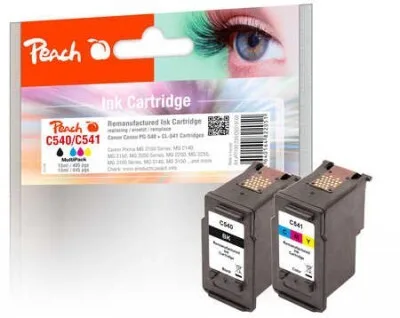 Peach Συμβατό Μελάνι Εκτυπωτή InkJet Canon PG-540BK, CL-541C 1τμχ - Image 1