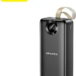 Awei PA-34 Power Bank 30000mAh 65W με 2 Θύρες USB-A και Θύρα USB-C Μαύρο