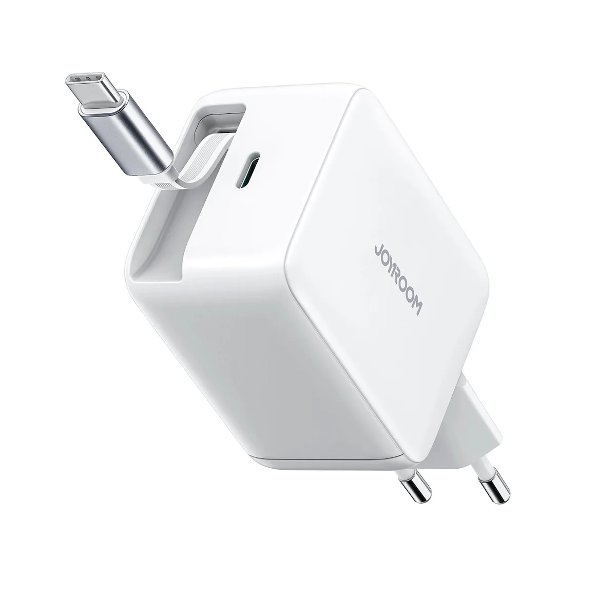 Joyroom Φορτιστής GaN με Θύρα USB-C και Καλώδιο USB-C 67W Power Delivery Λευκός (JR-TCL06) - Image 1