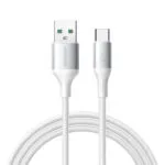 Joyroom S-A28 Flash USB 2.0 Cable USB-C male - USB-A / USB-C 60W Λευκό 1m