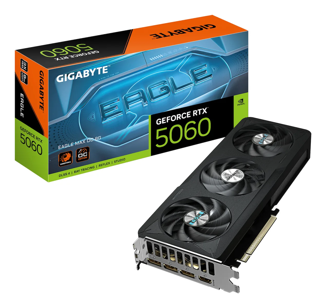 Gigabyte GeForce RTX 5060 8GB GDDR7 Eagle MAX OC Κάρτα Γραφικών GV-N5060EAGLEMAX OC-8GD - Image 1