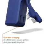 Cygnett Thumboost Power Bank 5000mAh 15W με 2 Θύρες USB-C Power Delivery Μπλε