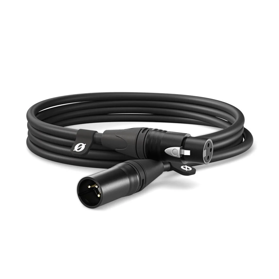 20250903132918_rode_premium_cable_xlr_male_xlr_female_mayro_3m Rode Premium Cable XLR male - XLR female Μαύρο 3m - Image 1