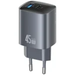 Usams Φορτιστής Χωρίς Καλώδιο GaN με Θύρα USB-A και Θύρα USB-C 45W Power Delivery Tarnish (CC290)