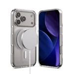 Crong Back Cover Σιλικόνης / Tempered Glass Διάφανο (iPhone 17 Pro)