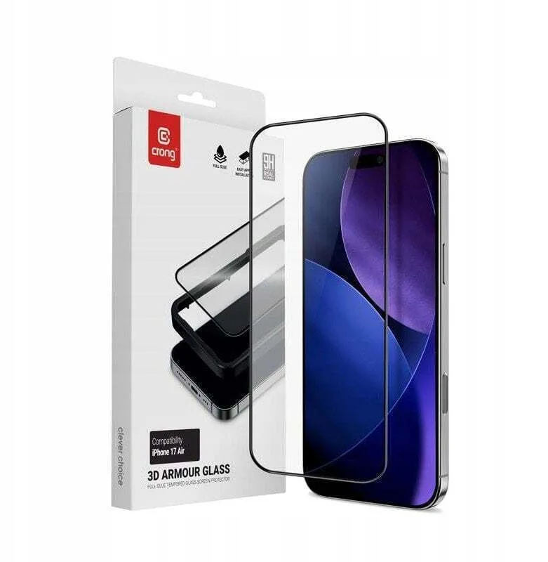 20250908122040_crong_2_5d_0_33mm_tempered_glass_mayro_iphone_17_air Crong 2.5D 0.33mm Tempered Glass Μαύρο (iPhone Air) - Image 1