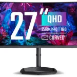 CoolerMaster GM27QP VA Curved Gaming Monitor 27" QHD 2560x1440 240Hz με Χρόνο Απόκρισης 1ms GTG