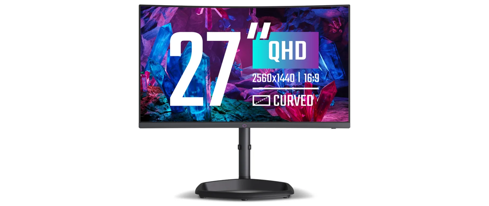 CoolerMaster GM27QP VA Curved Gaming Monitor 27" QHD 2560x1440 240Hz με Χρόνο Απόκρισης 1ms GTG - Image 1