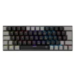 White Shark WAKIZASHI 2 Gaming Μηχανικό Πληκτρολόγιο 60% με Custom Blue διακόπτες και RGB φωτισμό (Αγγλικό US) Grey/Black