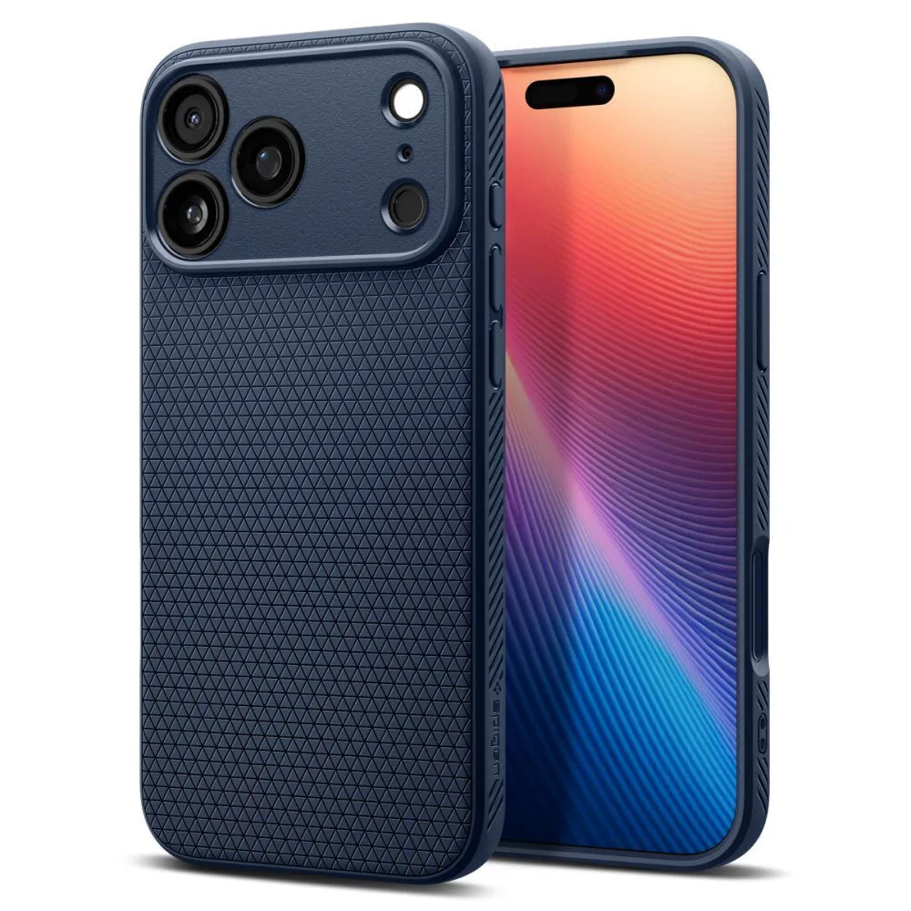 Spigen Liquid Air Back Cover Σιλικόνης Navy Μπλε (iPhone 17 Pro Max) ACS10266 - Image 1
