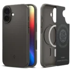 Spigen Thin Fit Magsafe Back Cover Πλαστικό 1.55mm Gunmetal (iPhone 17) ACS10375