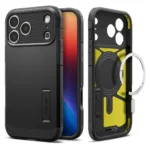 Spigen Tough Armor T Magsafe Back Cover Πλαστικό / Σιλικόνης 1.2mm Μαύρο (iPhone 17 Pro Max) ACS10297