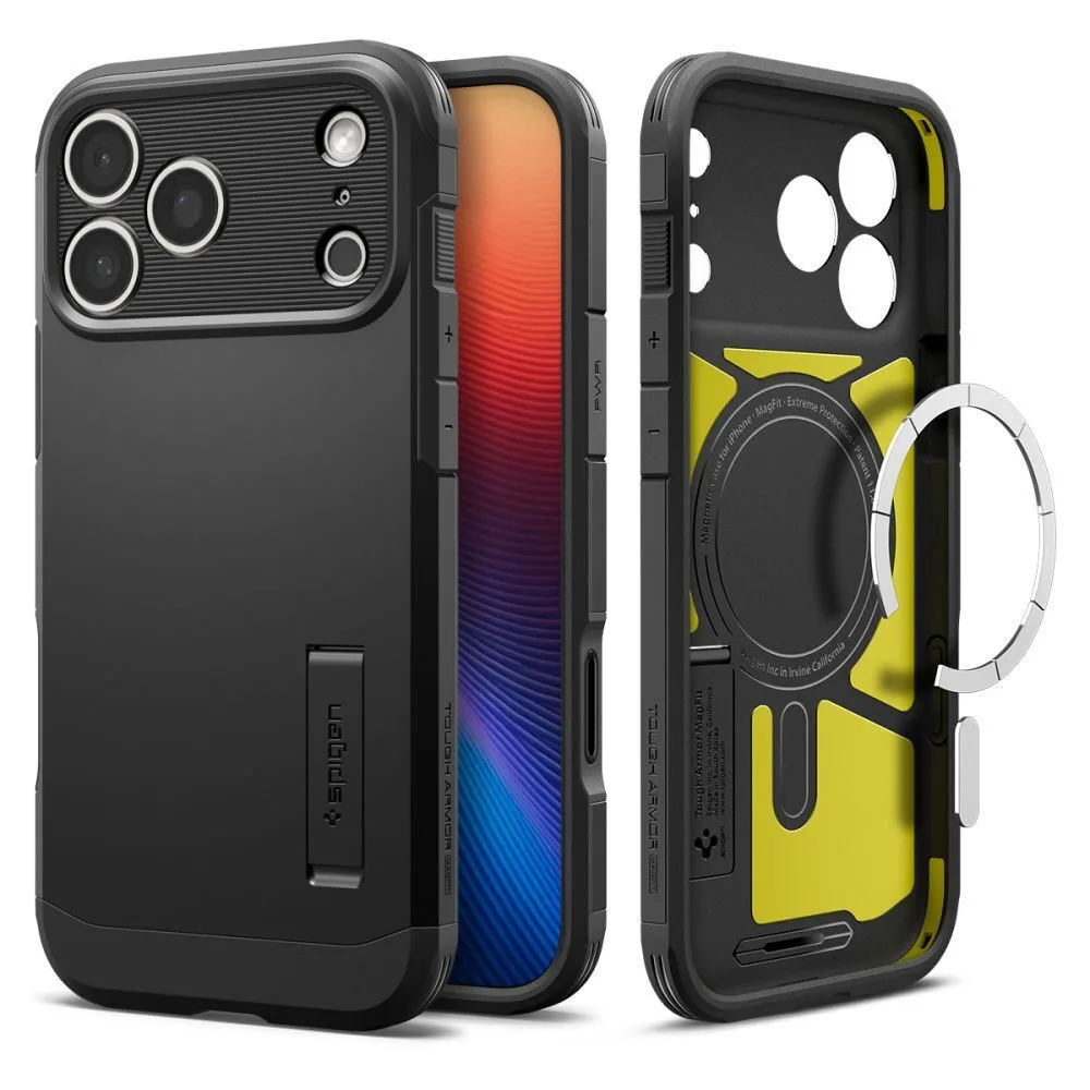 Spigen Tough Armor T Magsafe Back Cover Πλαστικό / Σιλικόνης 1.2mm Μαύρο (iPhone 17 Pro Max) ACS10297 - Image 1