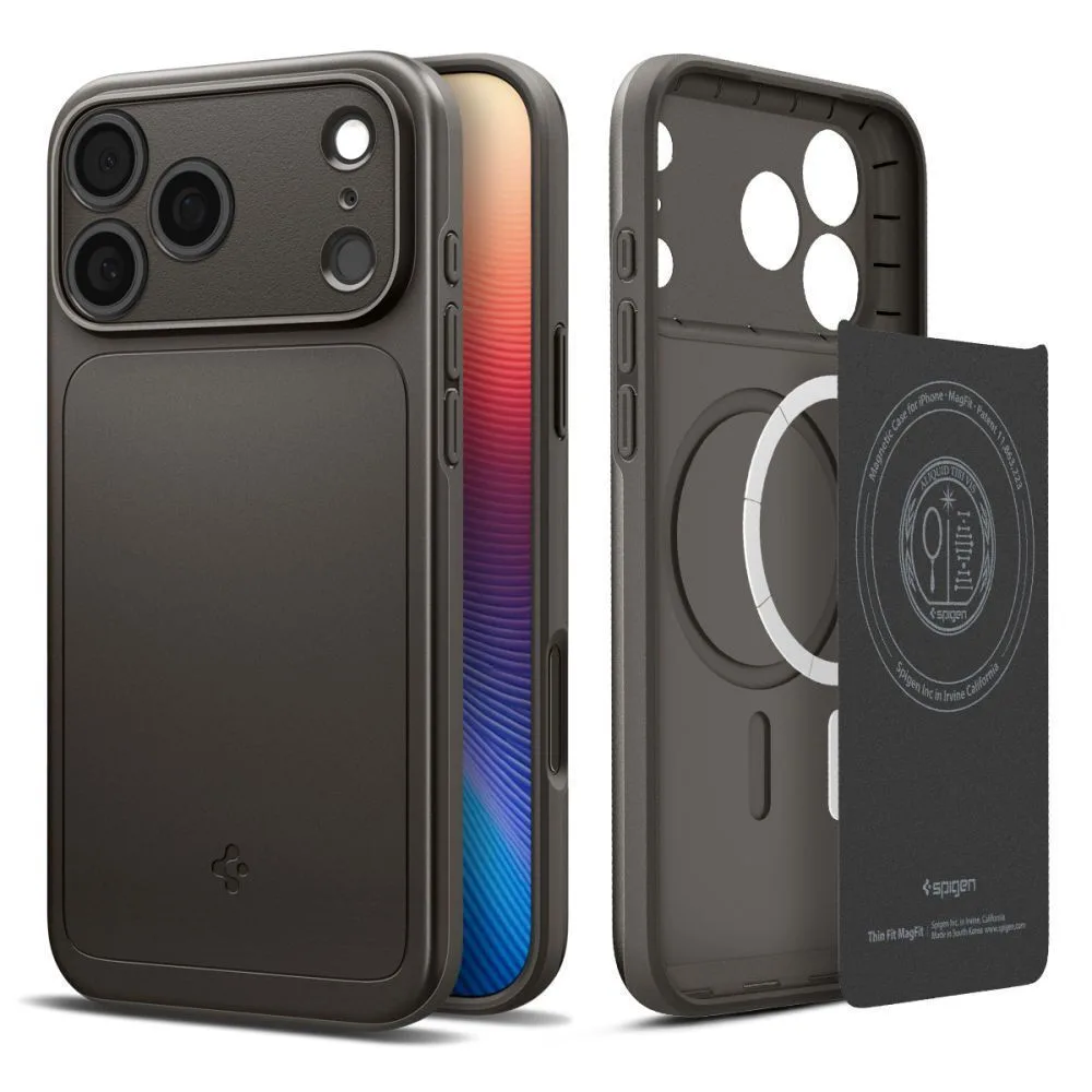 Spigen Thin Fit Magsafe Back Cover Πλαστικό 1.55mm Gunmetal (iPhone 17 Pro) ACS10341 - Image 1