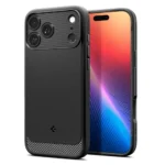 Spigen Rugged Armor Back Cover Πλαστικό / Σιλικόνης Matte Black (iPhone 17 Pro Max) ACS10263