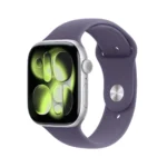 Apple Watch Series 11 Cellular Aluminium 42mm Αδιάβροχο με eSIM και Παλμογράφο (Silver Aluminium Case with Purple Fog Sport Band - M/L)