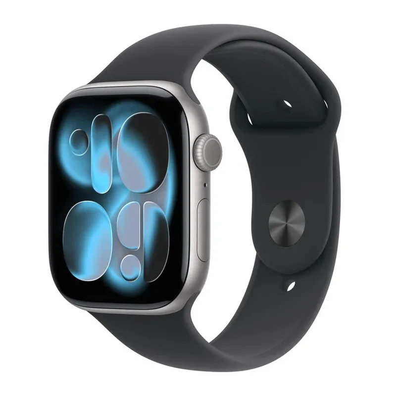 Apple Watch Series 11 Cellular Aluminium 42mm Αδιάβροχο με eSIM και Παλμογράφο (Space Grey Aluminium Case with Black Sport Band - M/L) - Image 1