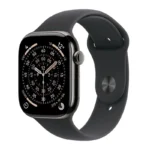 Apple Watch Series 11 Cellular Titanium 46mm Αδιάβροχο με eSIM και Παλμογράφο (Slate Titanium Case with Black Sport Band - S/M)
