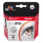 TB Print Συμβατό Μελάνι Εκτυπωτή InkJet Canon PG512BR 420 Σελίδων 15ml Μαύρο 1τμχ TBC-PG512BR