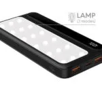 Rebeltec P10 LCDPD Power Bank 10000mAh 22.5W με 2 Θύρες USB-A και Θύρα USB-C Μαύρο