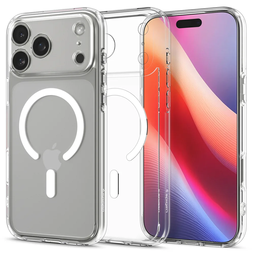 Spigen Ultra Hybrid Mag Back Cover Πλαστικό 2mm Clear White (iPhone 17 Pro) ACS10346 - Image 1