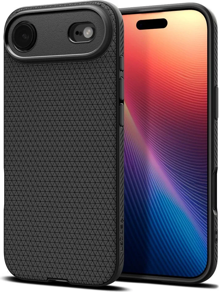 Spigen Liquid Air Back Cover Σιλικόνης Matte Black (iPhone Air) ACS10302 - Image 1