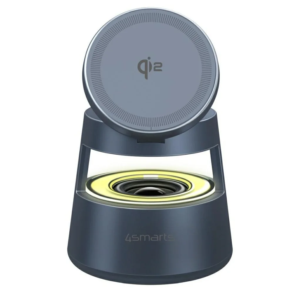 20250911164948_4smarts_asyrmatos_fortistis_qi2_30w_gri_aura_sound 4Smarts Ασύρματος Φορτιστής Qi2 30W Γκρι (Aura Sound) - Image 1