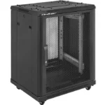 Qoltec Επιδαπέδια Καμπίνα Rack 15U Γκρι 54519