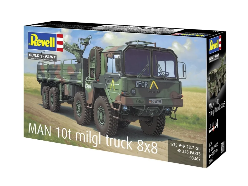 20250912122314_assembly_model_revell_military_truck_man_10t_milgl_8x8_245_pieces Assembly Model Revell Military Truck Man 10t Milgl.8x8 245 Pieces - Image 1