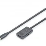 Digitus LED USB 3.2 Cable USB-C male - USB-C female Μαύρο 5m DA-73108