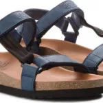 Scholl Heaven AO Δερμάτινα Γυναικεία Σανδάλια Navy Μπλε F230091007