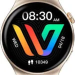Weofly Curve 46mm Smartwatch με Παλμογράφο (Χρυσό)