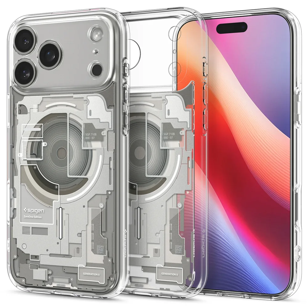 Spigen Ultra Hybrid MagSafe Back Cover Σιλικόνης Zero One Titanium (iPhone 17 Pro) - Image 1