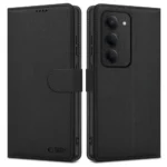 Tech-protect Wallet Synthetic Leather Silicone Black Redmi 15 Tpwalxiar15