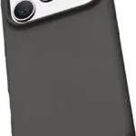 Crong Color Back Cover Σιλικόνης Μαύρο (iPhone 17)