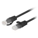 Lanberg U/UTP Cat.6 Καλώδιο Δικτύου Ethernet 0.25m Μαύρο 1τμχ PCU6-20CC-0025-BK