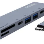 Savio USB 3.1 Hub 7 Θυρών με σύνδεση USB-C & Θύρα Φόρτισης