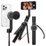 Spigen Magsafe+ Selfie Stick Τρίποδο Κινητού με Bluetooth Μαύρο AMP09534
