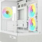 Sharkoon MK7 ARGB Gaming Mini Tower Κουτί Υπολογιστή με Πλαϊνό Παράθυρο Λευκό