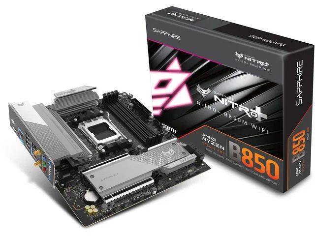 Sapphire NITRO+ B850M WIFI Motherboard Micro ATX με AMD AM5 Socket 52123-01-40G - Image 1