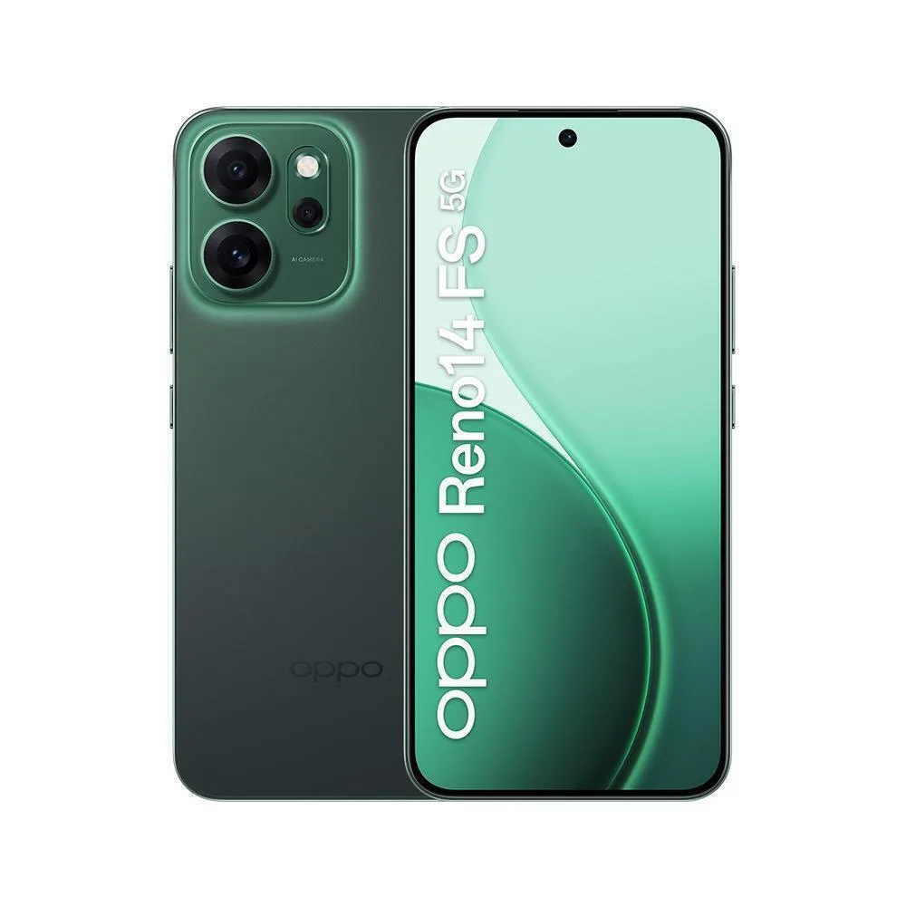 Oppo Reno14 FS 5G Dual SIM (12/512GB) Luminous Green - Image 1