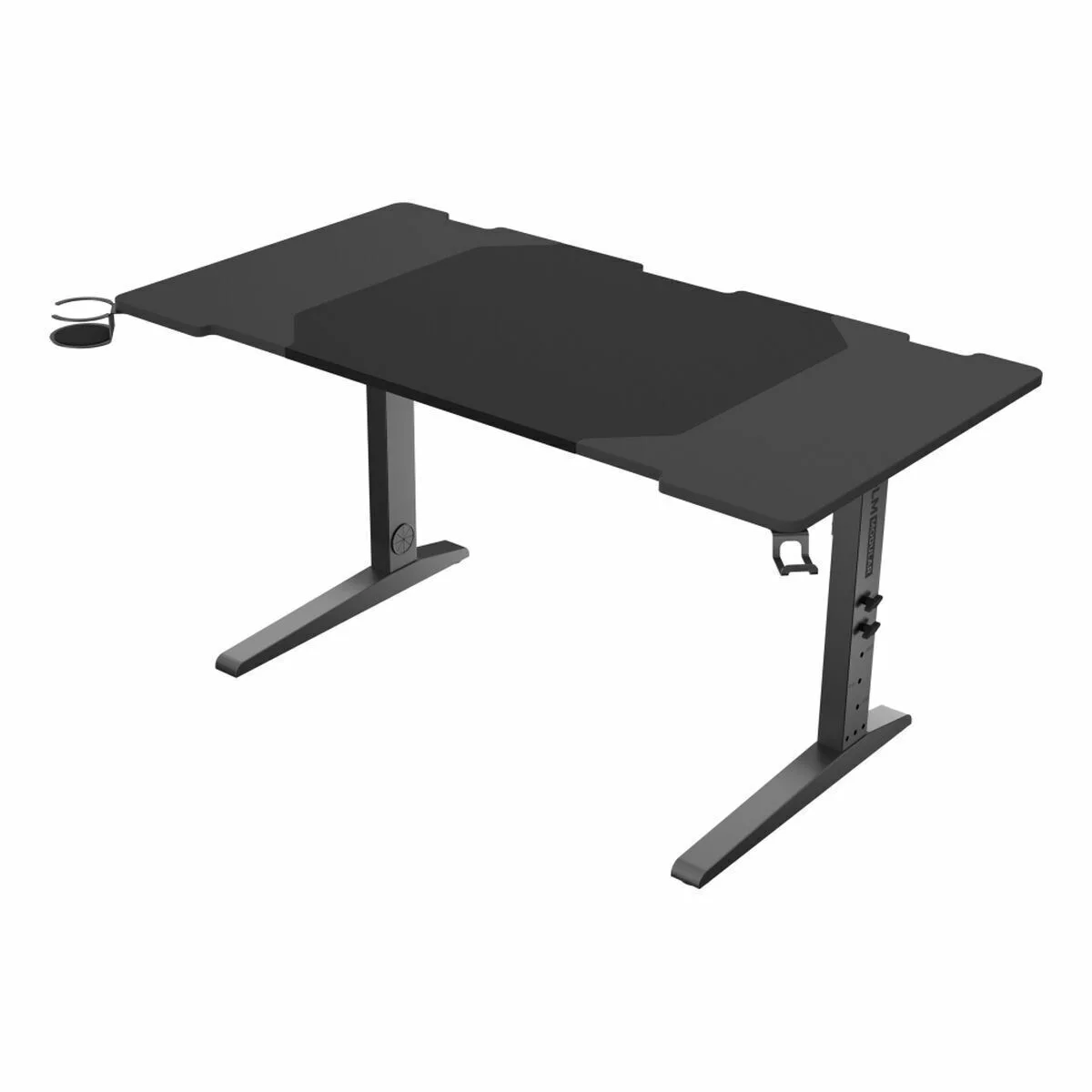 Γραφείο Gaming Holm Ξύλινο Μαύρο με LED 140x75x70εκ. NDS-2249 - Image 1