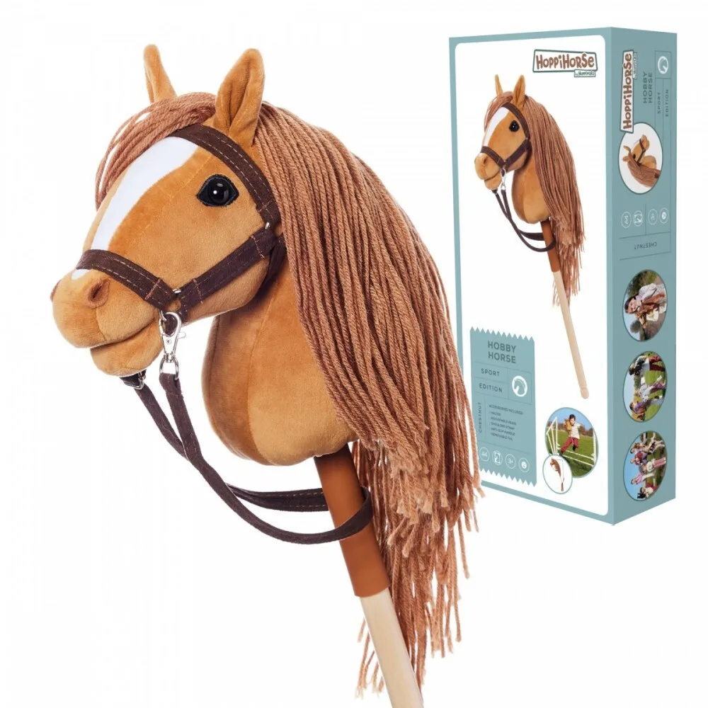 Λούτρινο Tootiny Horse On A Stick Hoppihorse Hobby Horse A4 Chestnut - Image 1