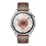 Huawei Watch GT 6 Stainless Steel 46mm Αδιάβροχο με Παλμογράφο (Brown Leather)