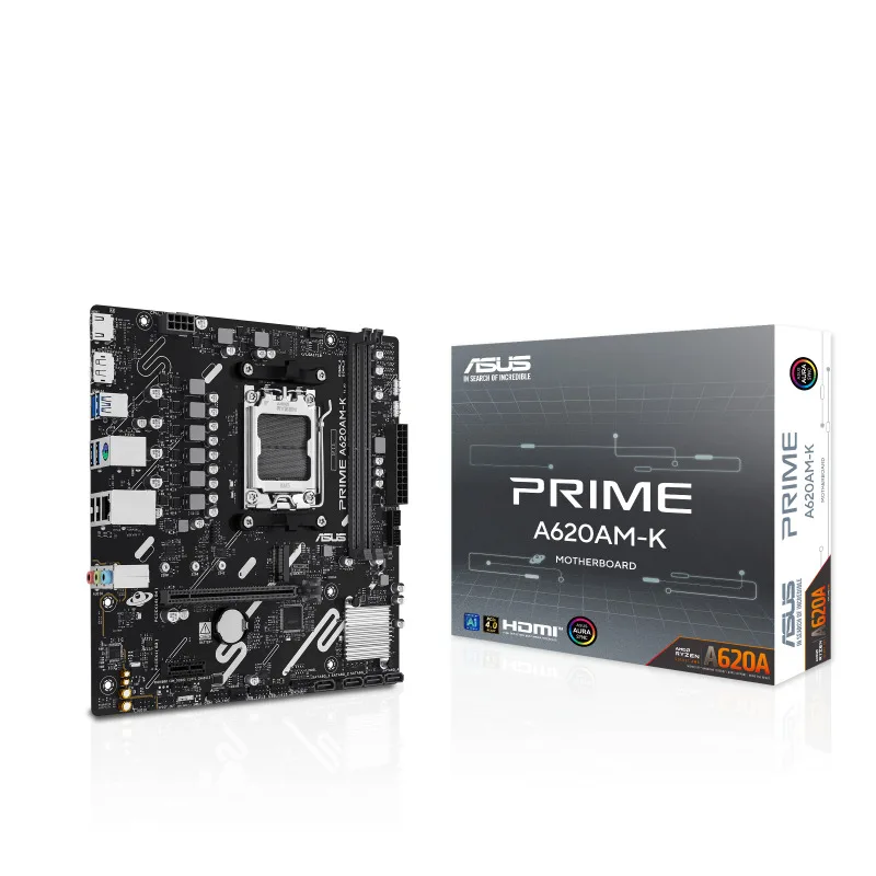 Asus Prime A620AM-K Motherboard Micro ATX με AMD AM5 Socket 90MB1GX0-M0EAY0 - Image 1