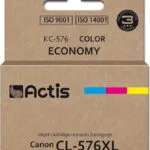 Actis Συμβατό Μελάνι Εκτυπωτή InkJet Canon CL-576XL 15ml Κυανό 1τμχ KC-576