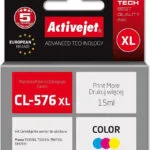 Active Jet Συμβατό Μελάνι Εκτυπωτή InkJet Canon CL-576XL 15ml Κίτρινο 1τμχ AC-576NX