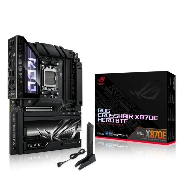 Asus ROG Crosshair X870E Hero BTF Wi-Fi Motherboard ATX με AMD AM5 Socket 90MB1MX0-M0EAY0 - Image 1