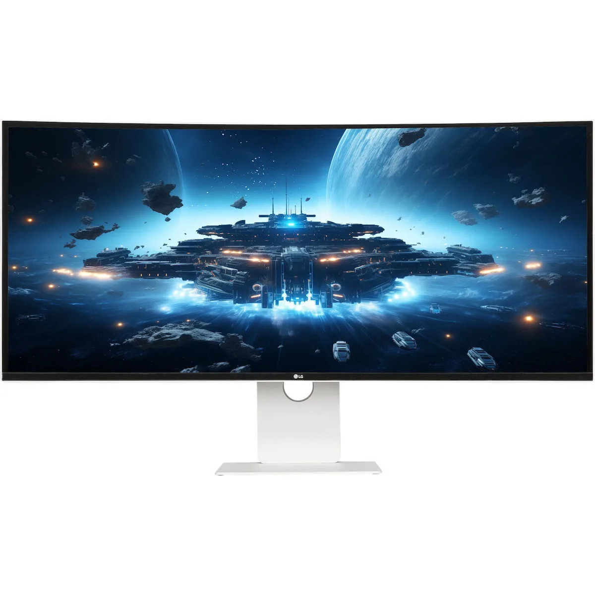 LG 40U990A-W.AEU Ultrawide HDR Curved Monitor 39.7" 5120x2160 με Χρόνο Απόκρισης 5ms GTG - Image 1